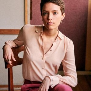 Sezane Meryl Silk Blouse